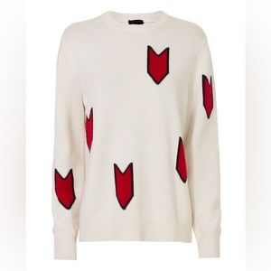 Rag & Bone Merino Wool Printed Sweater
